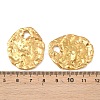 Hammered 304 Stainless Steel Pendants STAS-P424-04G-3