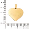 304 Stainless Steel Pendant LS-STAS-M062-01G-G-3