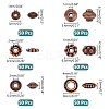 300Pcs 6 Styles Tibetan Style Alloy Spacer Beads TIBEB-PH0004-98-2