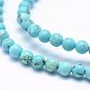 Natural Magnesite Beads Strands TURQ-G148-07-6mm-3