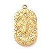 304 Stainless Steel Pendants STAS-F349-03G-04-1