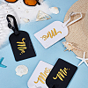 4Pcs 2 Colors PU Leather Luggage Tag AJEW-GA0008-53-4