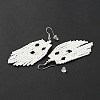 Glass Seed Braided Ghost Chandelier Earrings LS-EJEW-B012-02-4