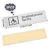 430 Stainless Steel Sign Stickers STAS-GF0001-06C-2