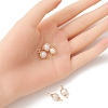 Natural Cultured Freshwater Pearl Connector Charms PALLOY-YW0001-39-4