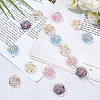 150Pcs 5 Colors Transparent Acrylic Beads FIND-WR0011-40-3