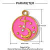 304 Stainless Steel Enamel Pendants STAS-OY008-98G-2
