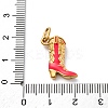 304 Stainless Steel Enamel Pendants STAS-I331-27G-01-3