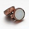 Brass Magnetic Clasps with Loops KK-H361-R-3