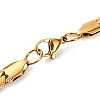 304 Stainless Steel Twist Chain Necklaces for Women NJEW-G140-08A-G-3