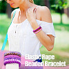 6Pcs 6 Styles 8mm Glass Round Beaded Stretch Bracelet Sets BJEW-TAC0022-8