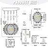 DIY Blank Charms Brooch Pendant Decoration with Imitation Pearl Beaded Making Kit DIY-SC0025-59-2
