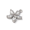 Brass Micro Pave Cubic Zirconia Charms LS-KK-D371-04F-P-2