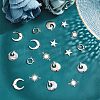 40Pcs 5 Style Brass Link Connectors KK-FH0002-21-4