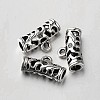 Tibetan Style Alloy Hollow Tube Bail Beads Tube Bails LS-X-TIBEB-O004-46-1