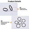 24Pxcs 6 Styles 2mm Polished Plain Dome Finger Ring for Girl Women RJEW-DC0001-21-4