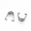 Non-Tarnish 304 Stainless Steel Snap on Bails X-STAS-N071-06-1