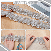 3 Yards Polyester Flower Lace Trim OCOR-OC0001-67B-4