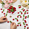 3 Bags Wool Pompom Cherry Hanging Banner DIY-CP0013-53-3