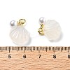 Natural Agate Shell Shaped Pendants LS-G-U025-06G-3