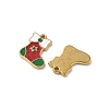 304 Stainless Steel Enamel Pendants STAS-L300-012G-40-2
