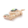 Snake Alloy Rhinestone Brooches LS-JEWB-E041-03KCG-2