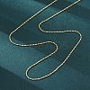 Brass Column Link Chain Necklaces for Women NJEW-D302-05G-4