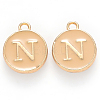 Golden Plated Alloy Enamel Charms ENAM-S118-06N-1