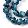 Dyed Natural Sesame Jasper Beads Strands G-T139-8mm-47H-3