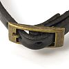 Fashion Triple Wrap Leather Watch Bracelets WACH-G009-04-3