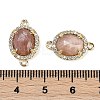 Natural Sunstone Faceted Oval Links G-B126-05G-01-3