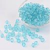 Faceted Bicone Transparent Acrylic Beads DBB6mm-87-1