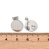 304 Stainless Steel Stud Earring Findings STAS-D371-02P-01-3