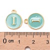 Golden Plated Alloy Enamel Charms X-ENAM-S118-05I-3