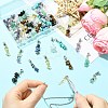 50Pcs 10 Style Natural & Synthetic Gemstone European Dangle Charms HJEW-CJ00093-5