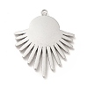 Non-Tarnish 304 Stainless Steel Pendant Cabochon Settings X-STAS-H172-13P-2