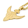 304 Stainless Steel Necklaces NJEW-Q338-12G-3