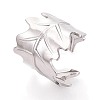 304 Stainless Steel Cuff Rings for Women RJEW-N052-02P-1