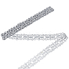 Sew on Ethnic Style Embroidery Flower Polyester Hollow Lace Ribbons OCOR-WH0109-343B-1