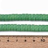 Opaque Solid Color Glass Beads Strands GLAA-N026-4x8mm-12-4