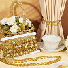 Polyester Lace Ribbon with Plastic Charms Tassel OCOR-WH0078-202A-01-5