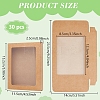 Foldable Kraft Paper Candy Boxes with Visible Window CON-WH0123-22-2