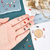 32Pcs 8 Colors Transparent Glass Charms GLAA-PH0001-22-5