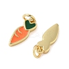 Brass Enamel Pendants KK-C110-23A-G-2
