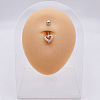 316L Surgical Stainless Steel Belly Rings WGDD0AB-02-1