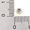 Rack Plating Flat Round Brass Micro Pave Cubic Zirconia Cabochons KK-F874-03G-05-3