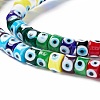 Handmade Evil Eye Lampwork Beads Strands LAMP-F024-01A-04-4
