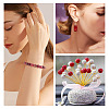 100Pcs 5 Colors Pave Disco Ball Beads RB-TA0001-25-8