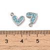 304 Stainless Steel Pendants STAS-L025-005P-02-3