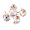 Natural Cultured Freshwater Pearl Pendants PEAR-E013-39A-2